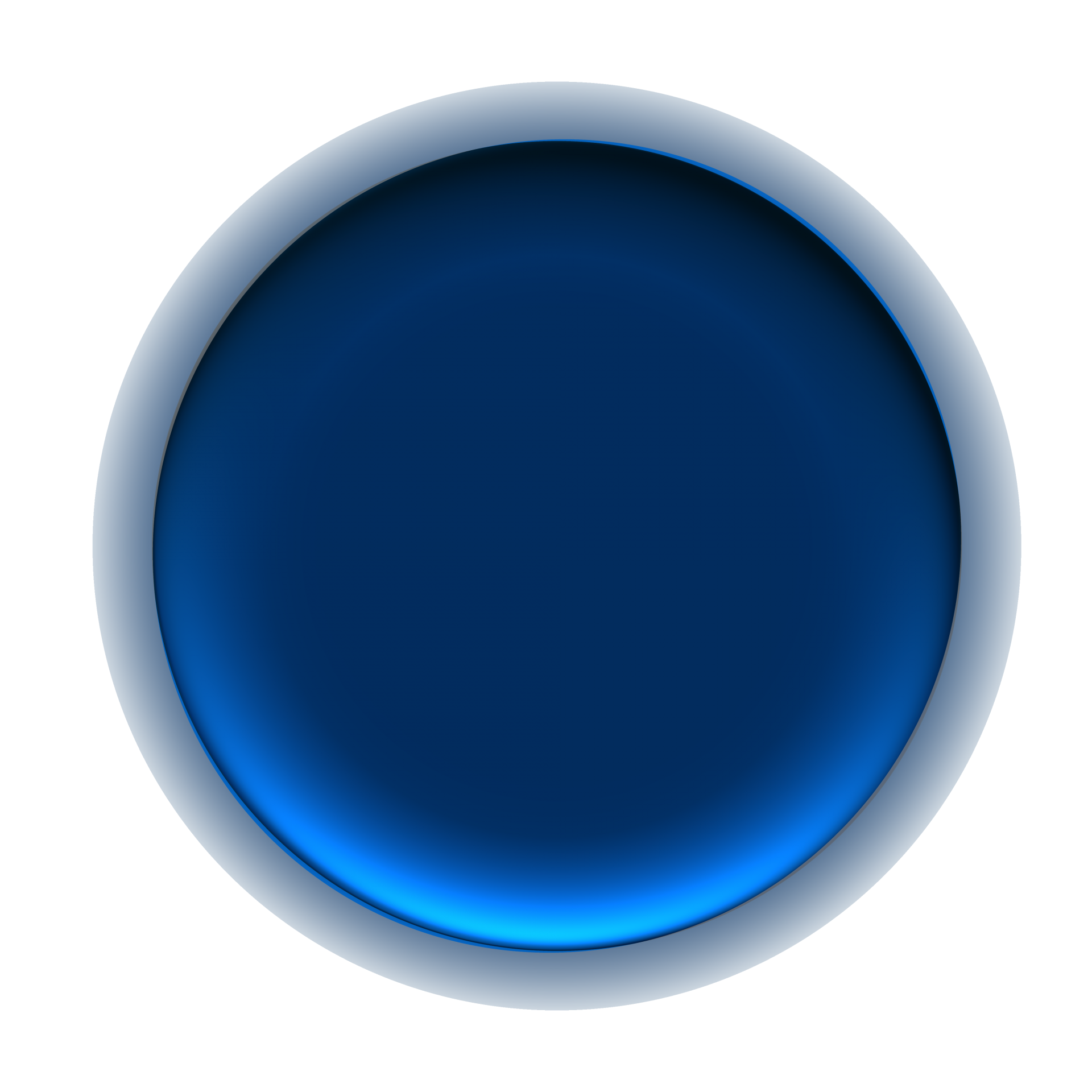 Blue Button PNG HD Image