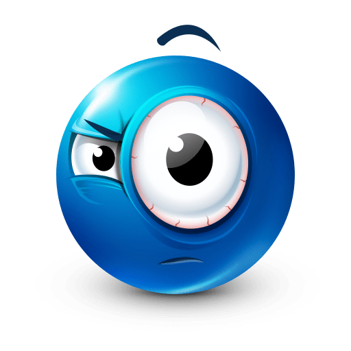 Blue Emoji PNG Clipart