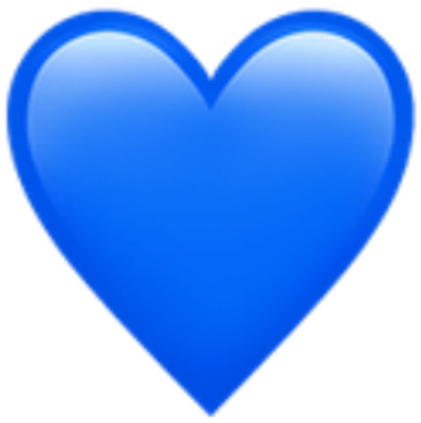 Blue Emoji PNG Cutout