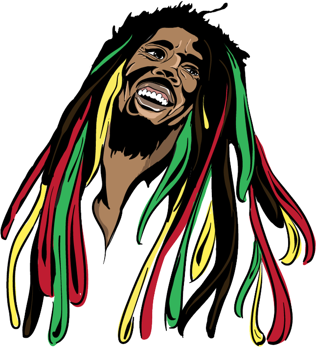 Bob Marley Art PNG Image