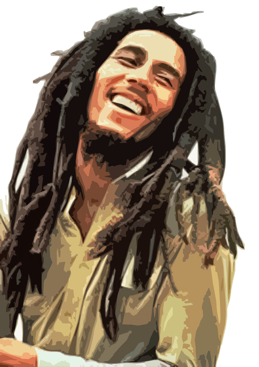 Bob Marley Art PNG Pic