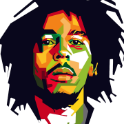 Bob Marley Art transparant