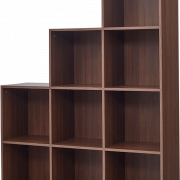 Bookshelf Modern PNG Cutout
