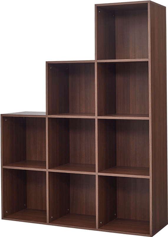 Bookshelf Modern PNG Cutout