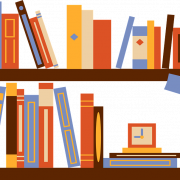 Bookshelf Wall PNG Picture