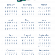 Calendar 2024 PNG Clipart