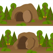 Cave -ingang transparant