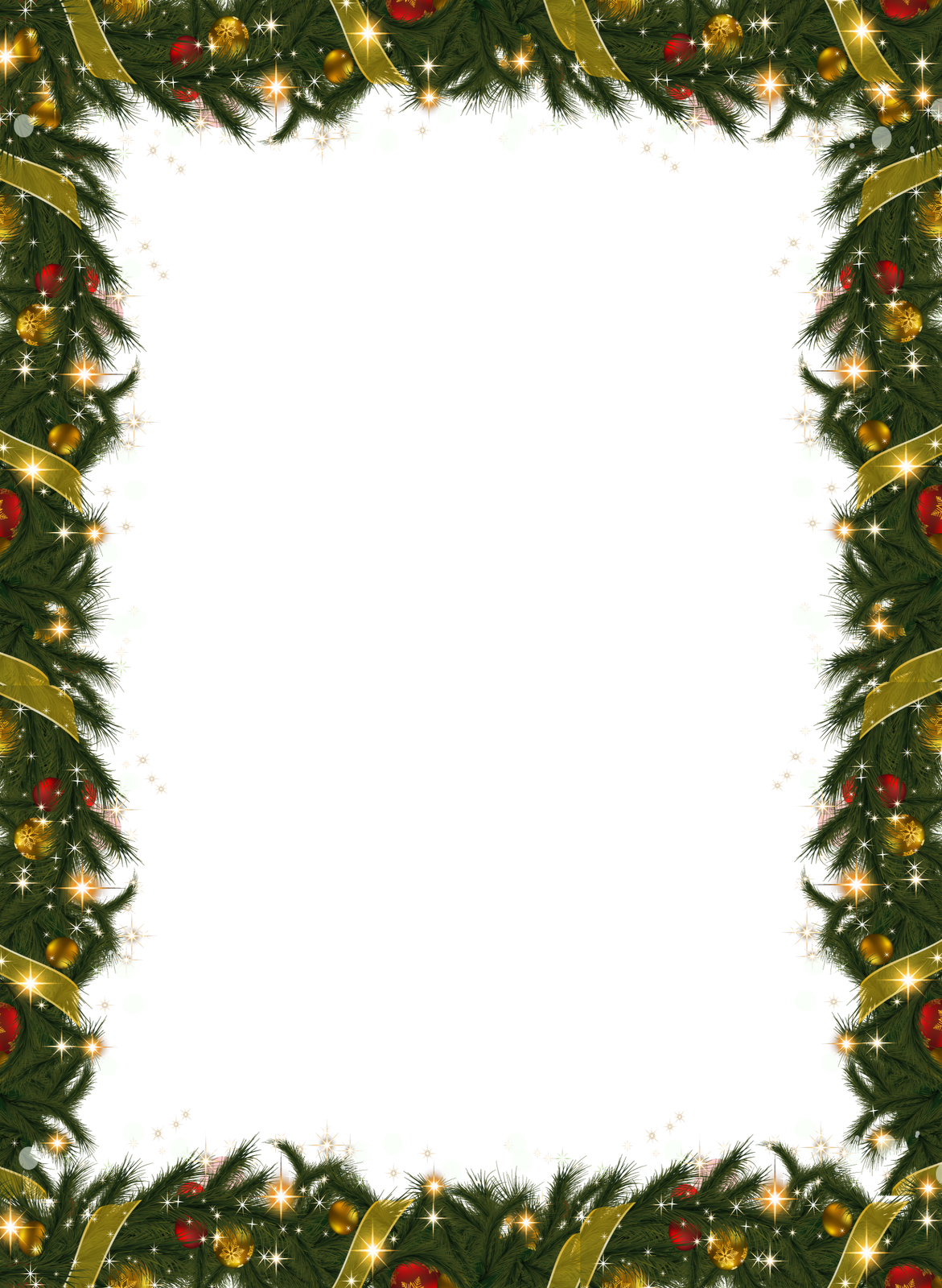 Christmas Border PNG Background