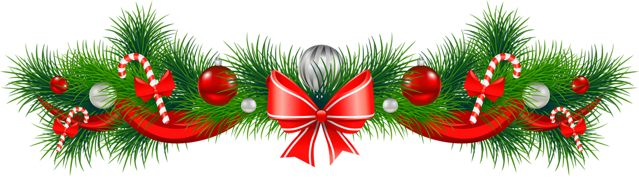 Christmas Garlands PNG Clipart