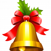 Christmas Golden Bell No Background