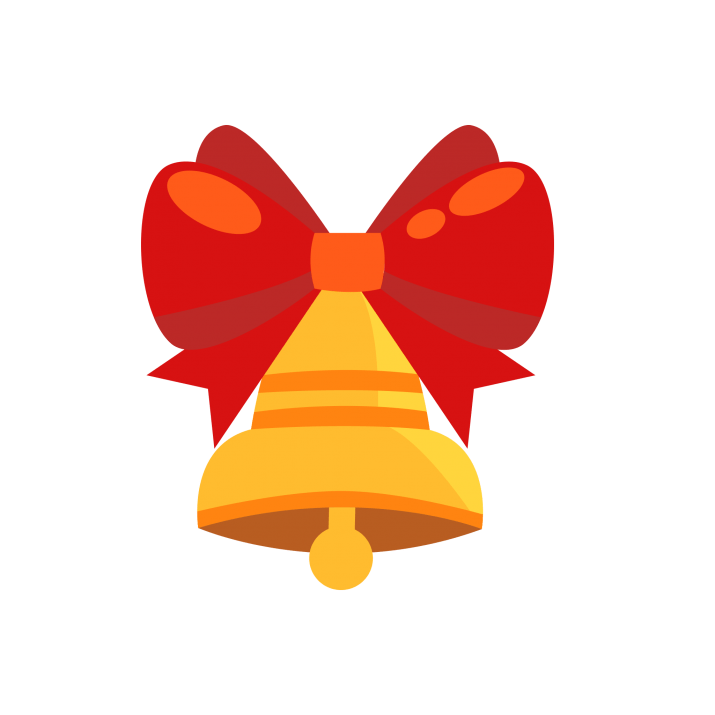 Christmas Golden Bell PNG HD Image