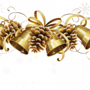 Christmas Golden Bell PNG Images