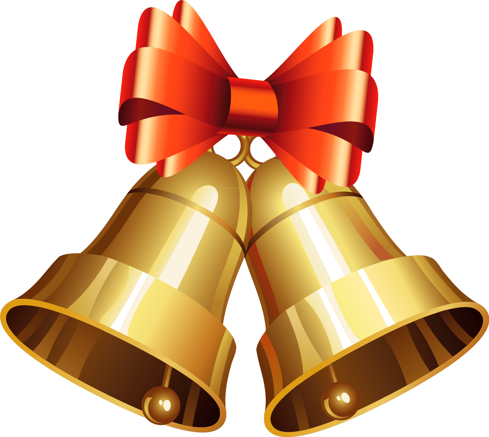Christmas Golden Bell PNG Photo