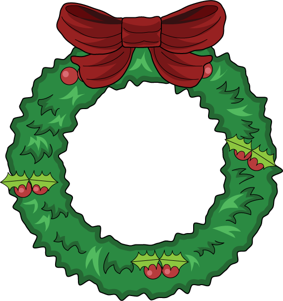 Christmas Wreath Background PNG