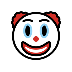 Clown Emoji PNG Cutout