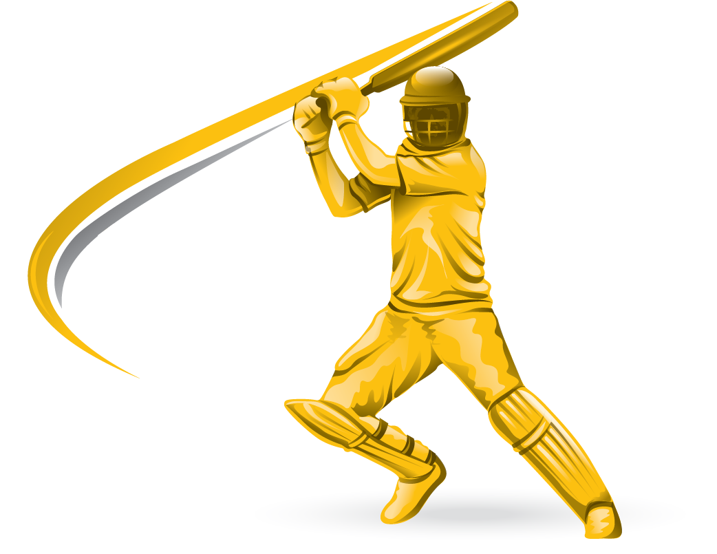 Cricket Sport Player PNG Cutout