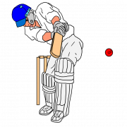 Cricket sport player gambar png