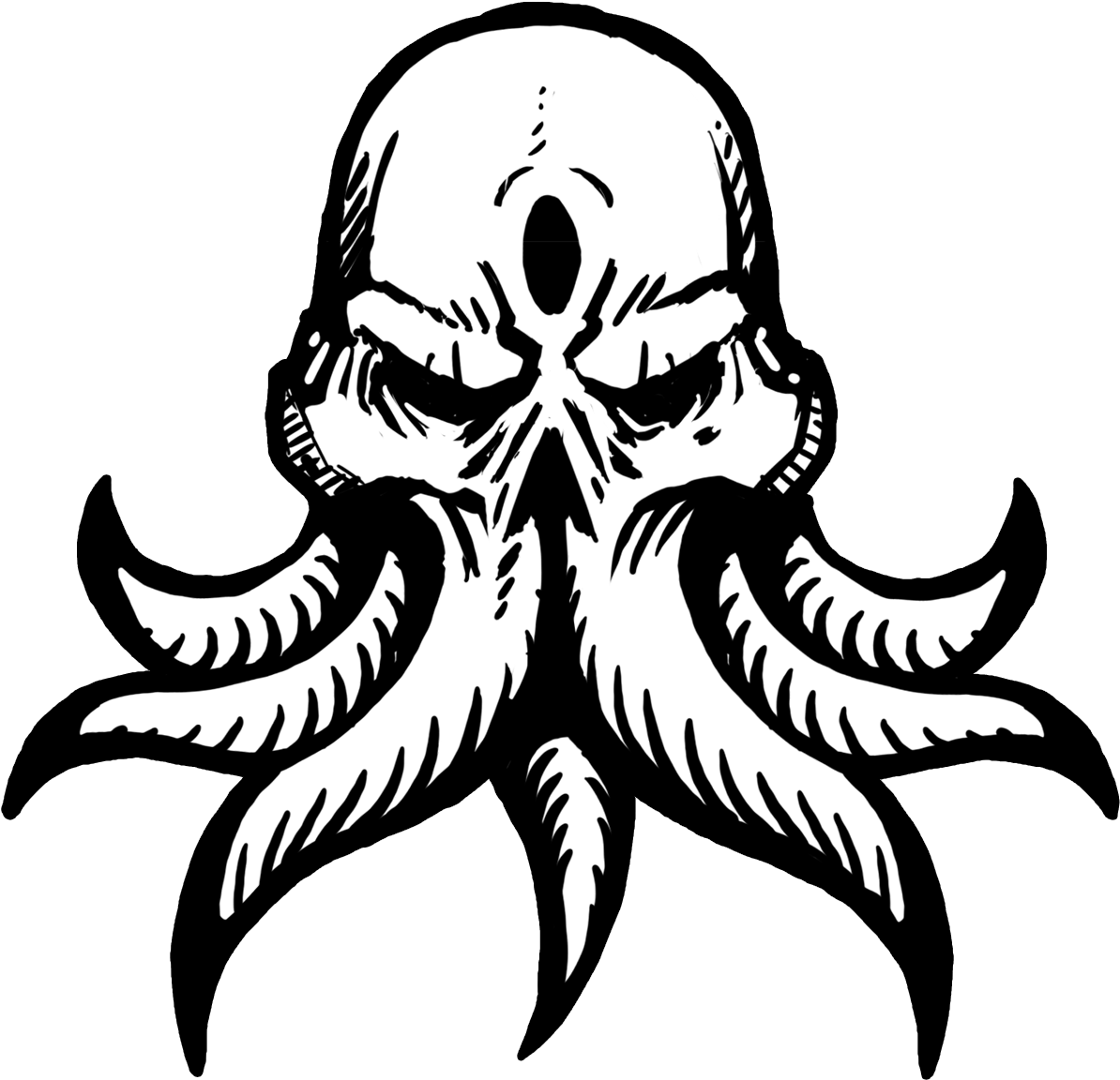 Cthulhu Octopus PNG Cutout