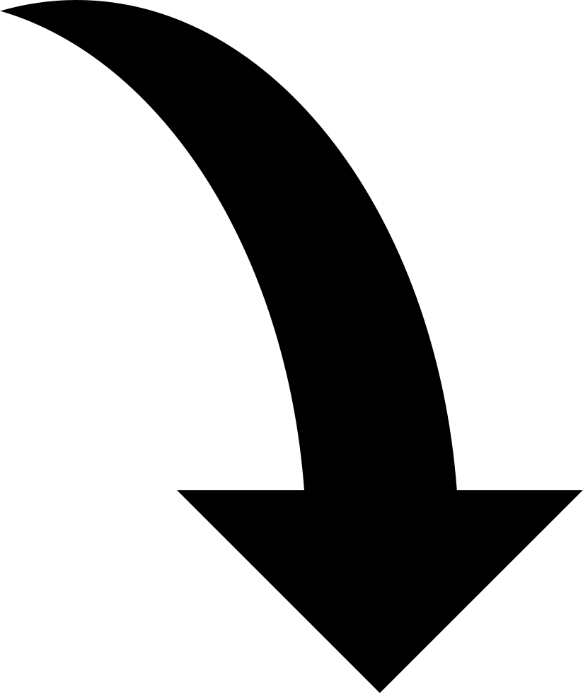 Arah panah melengkung png image hd