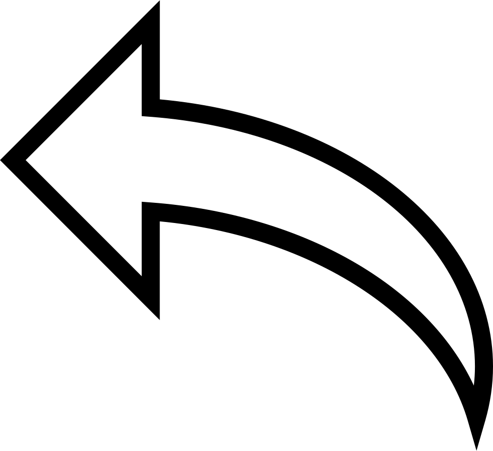 Curved Arrow Direction PNG Photo