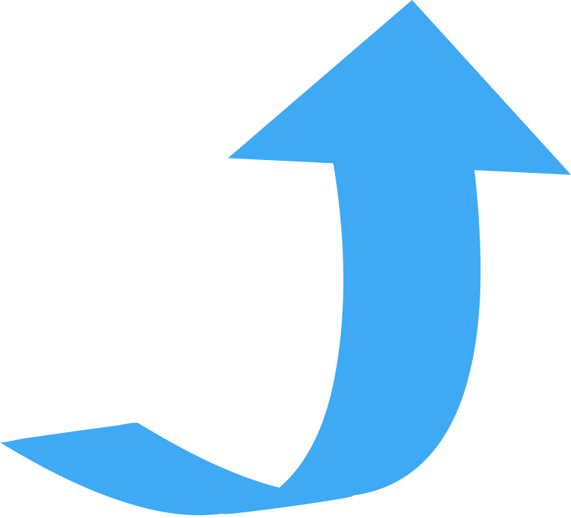 Curved Arrow PNG Cutout
