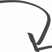 Simbol panah melengkung png clipart