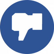 Houd niet van Facebook PNG -uitsparing