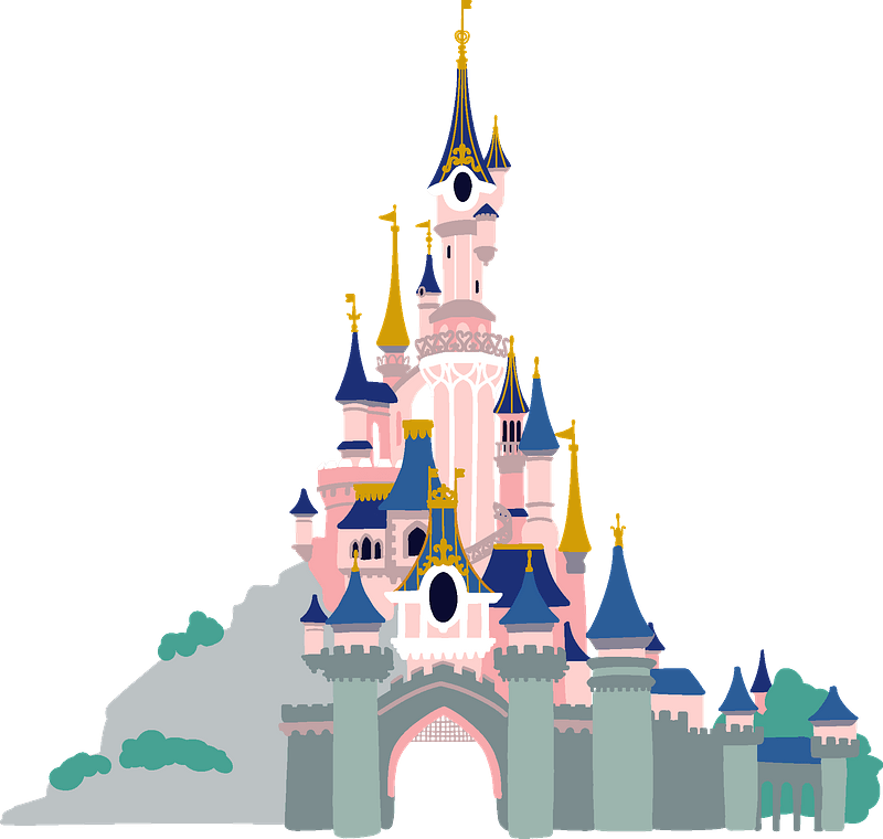 Foto de PNG del castillo de Disneylandia