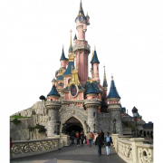 Castillo de Disneyland transparente