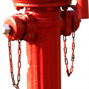 Hidranta de fuego rojo