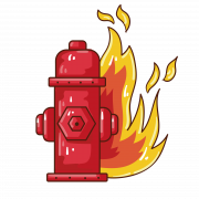 Feuerhydrant rotes PNG -Bild