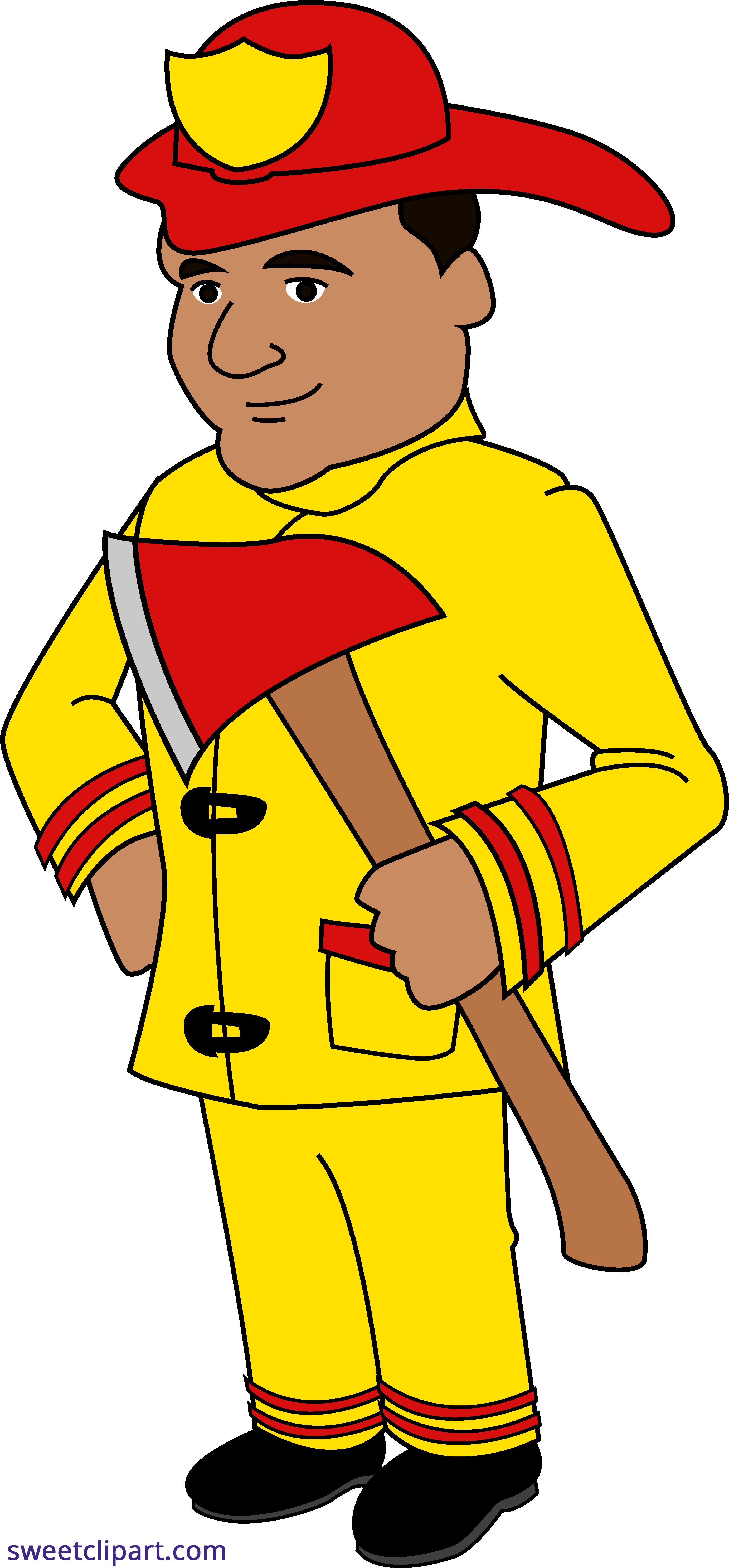 Firefighter Fireman PNG Pic