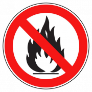 Signe inflammable PNG