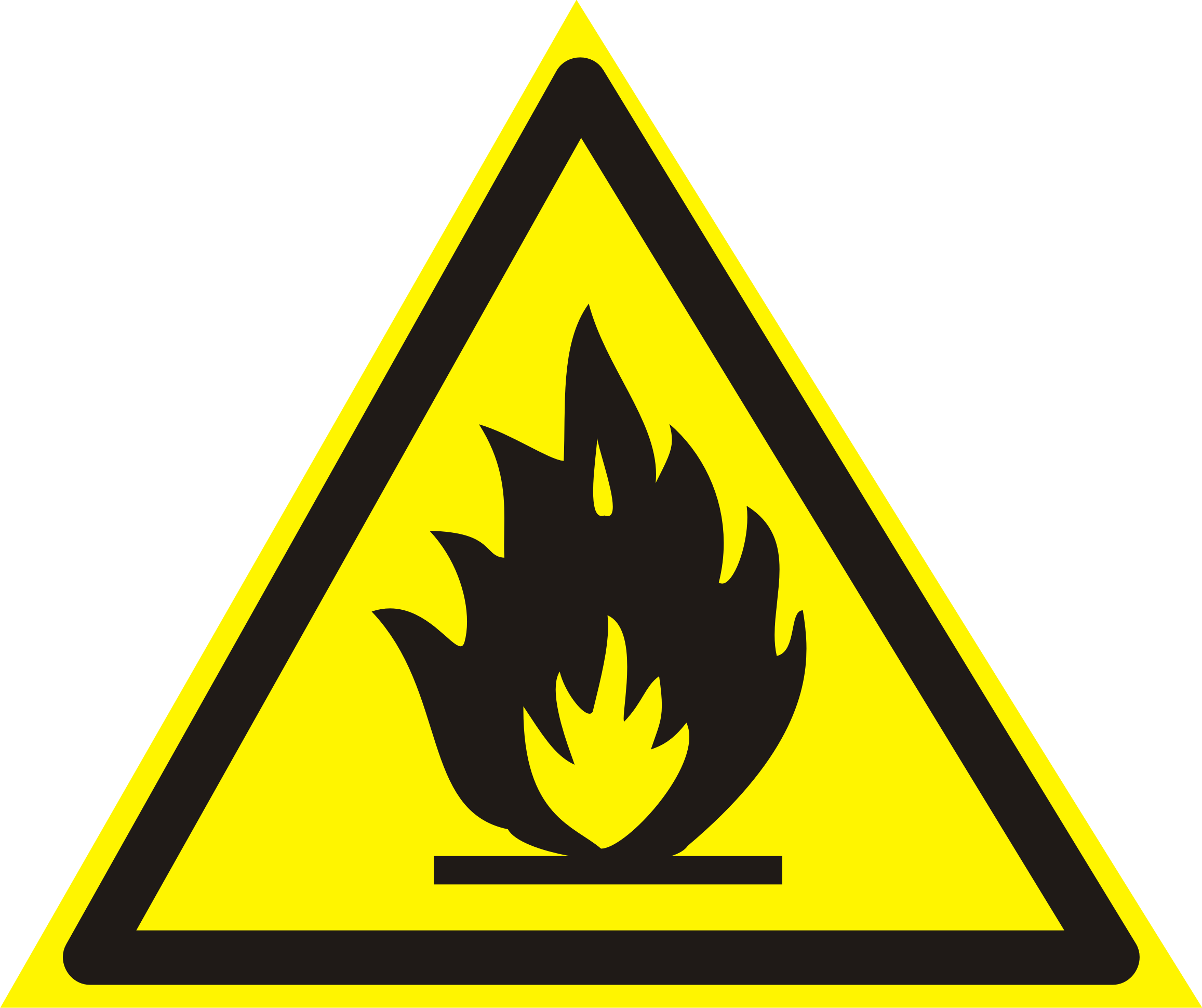 Flammable Sign PNG Clipart