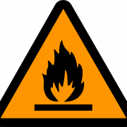 Flammable sign png cutout