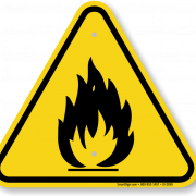 Entflammbares Zeichen PNG Bild