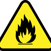 Entflammbares Zeichensymbol PNG Fotos