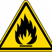 Symbole de signe inflammable pNg pic