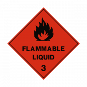 Signe inflammable transparent