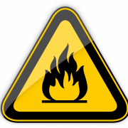 Entflammbare Zeichenwarnung