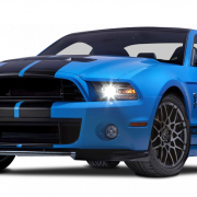 Imagem PNG azul de Ford Mustang