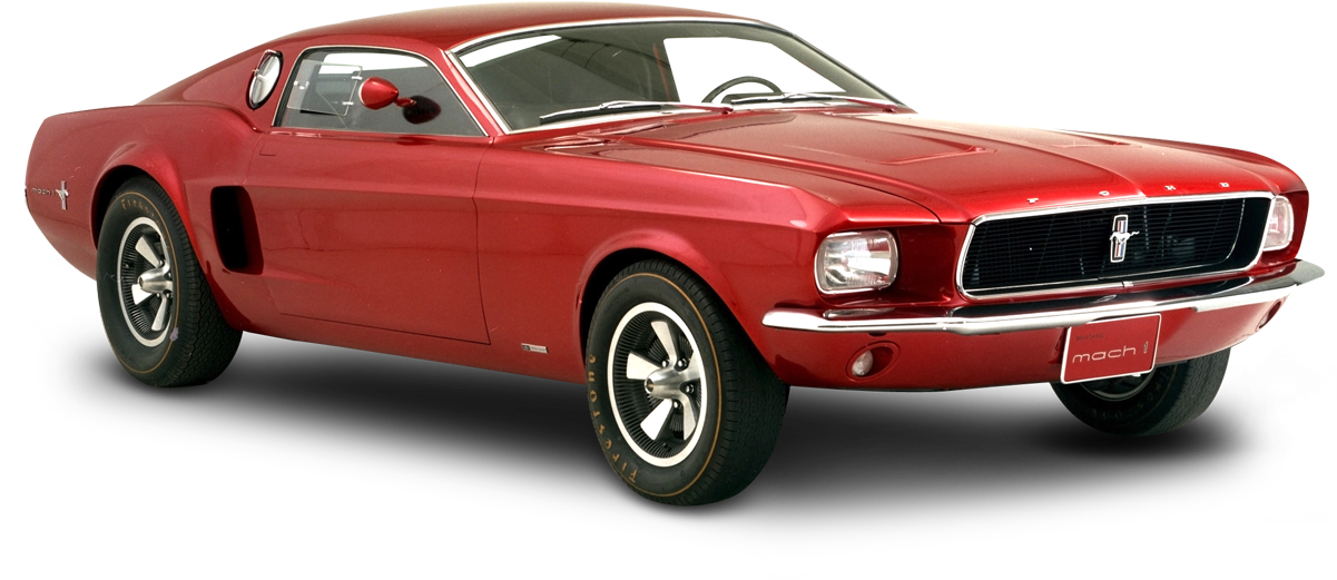 Ford Mustang Red PNG