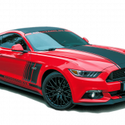 Ford Mustang rojo transparente