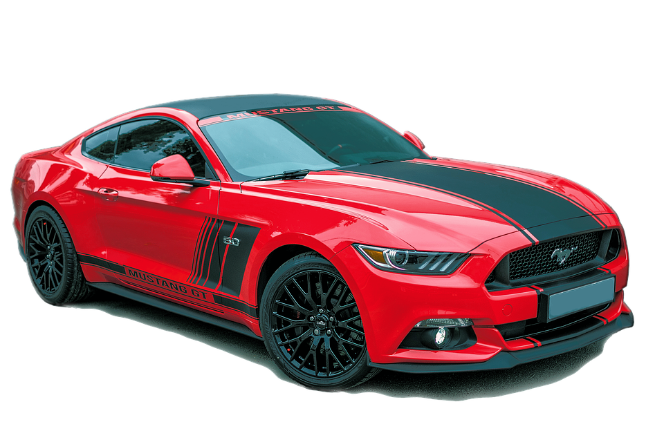 Ford Mustang Red Transparent
