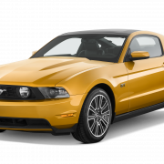 Ford Mustang amarillo PNG