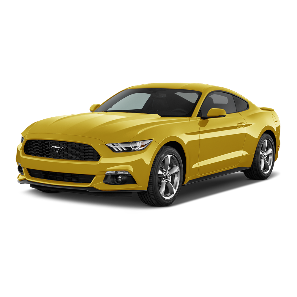 Ford Mustang Yellow PNG File