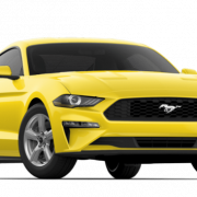 Ford Mustang желтый PNG изображение