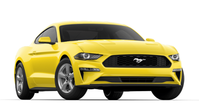 Ford Mustang Yellow PNG Image