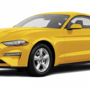 Ford Mustang Yellow PNG Photo