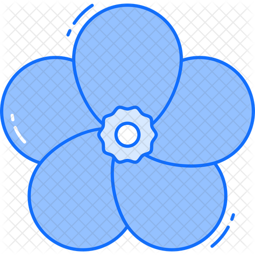Forget Me Not Flower PNG Cutout